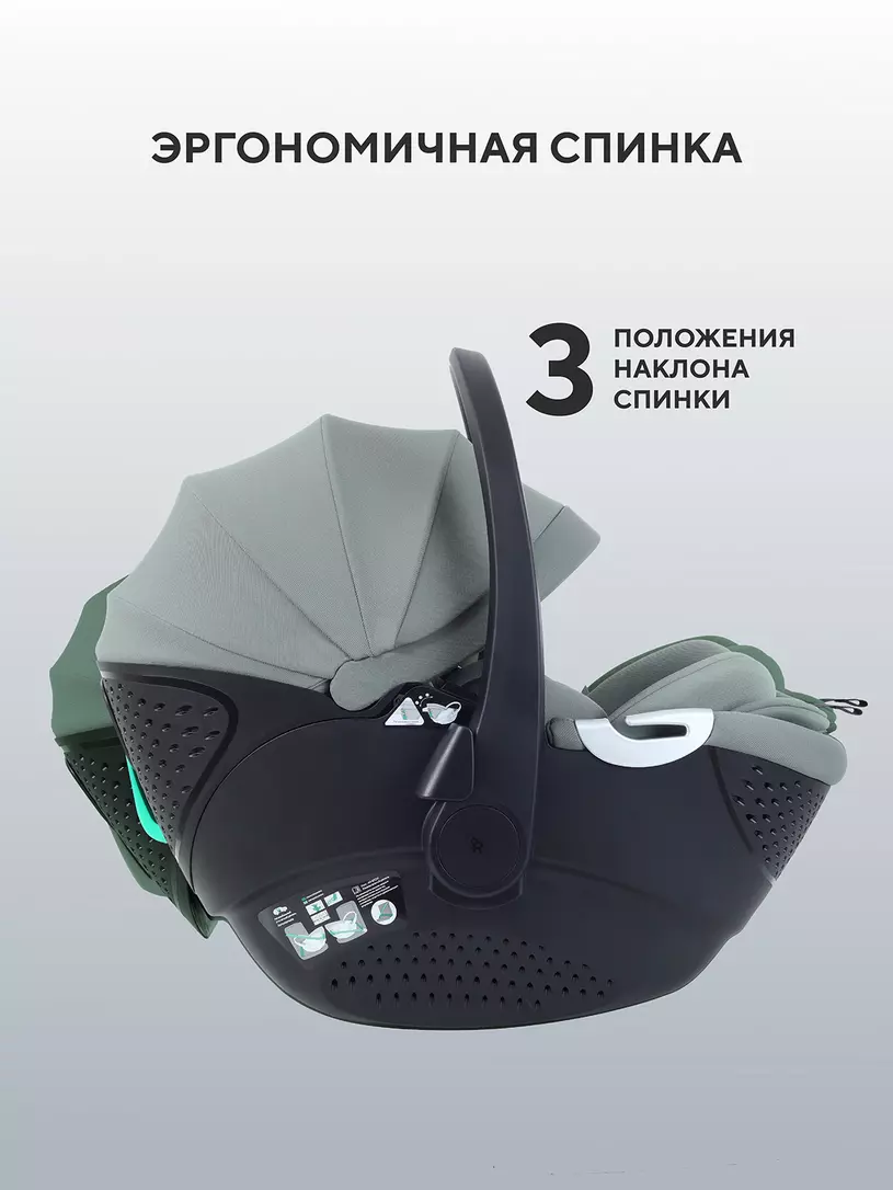 Автокресло RANT AY378 "ASTER zero" Olive (40-87см) — изображение 4
