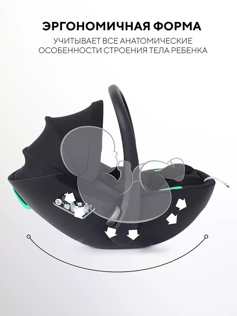 Автокресло RANT AY370 "MIRO" Black (40-87см) — изображение 4