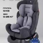 Автокресло RANT basic HB-08 "FUSE" (Grey) группа 0+-1-2 (0-25 кг)