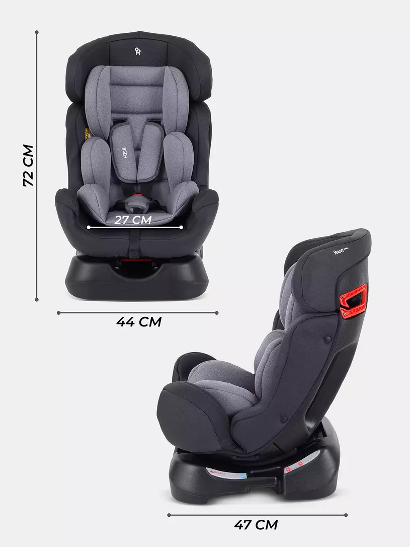 Автокресло RANT basic HB-08 "FUSE" (Grey) группа 0+-1-2 (0-25 кг) — изображение 2