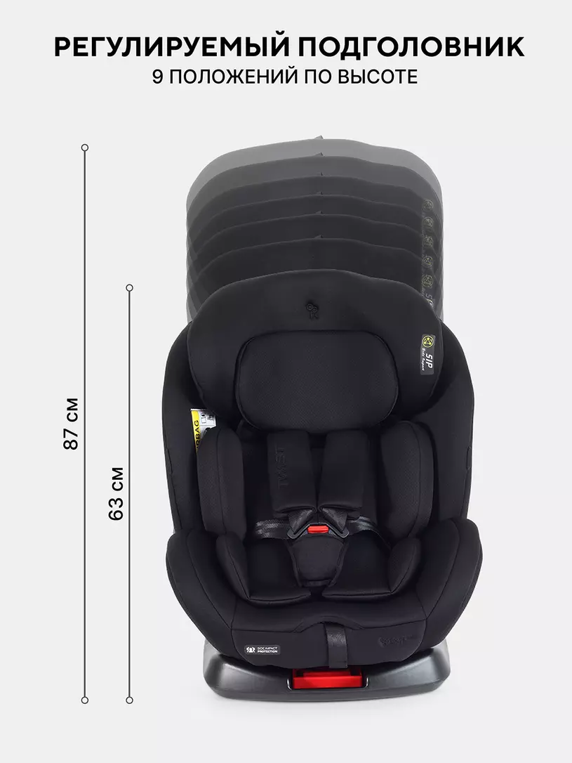 Автокресло RANT basic YC06 "Twist Next" isofix (Black) группа 0+-1-2-3 (0-36 кг) — изображение 3