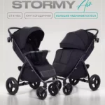 Коляска детская MOWBaby "STORMY" MB106 Black