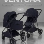 Коляска детская RANT basic "VENTURA" (2в1) RA165 Black