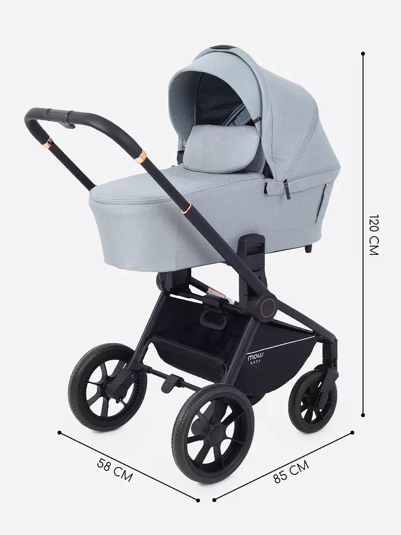 Коляска детская MOWBaby "ZOOM light" (2в1) RA086 Green Tea — изображение 2