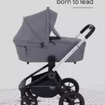Коляска детская MOWBaby "ZOOM"PU (2в1) RA086 Silver Grey