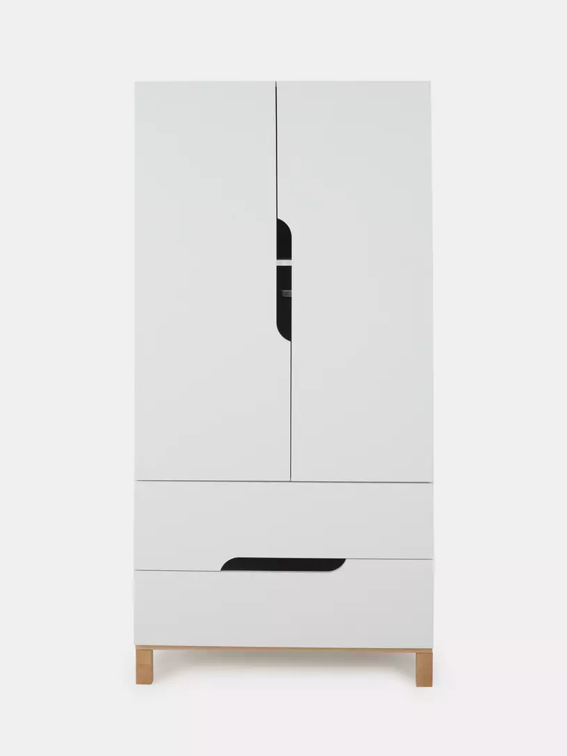 Шкаф MOWBaby "LILLA" 84см 2 ящ. (арт.400) Cloud White — изображение 7