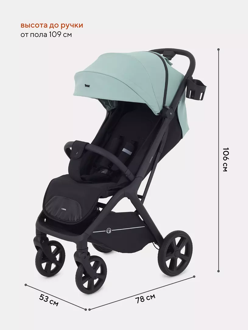 Коляска детская RANT "LUMOS" RA402 Sage Green — изображение 2