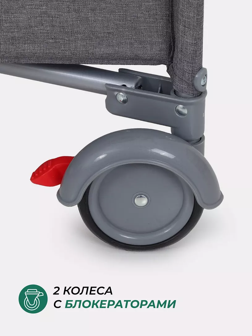 Манеж детский MOWBaby "PLAY PLUS" арт.RP102 grey — изображение 7