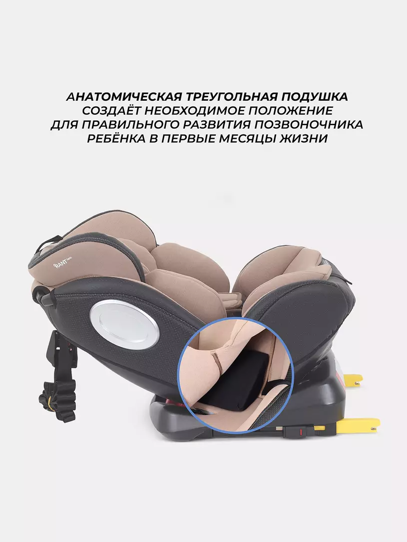 Автокресло RANT basic YC06 "Twist pro" isofix (Beige) группа 0+-1-2-3 (0-36 кг) — изображение 6