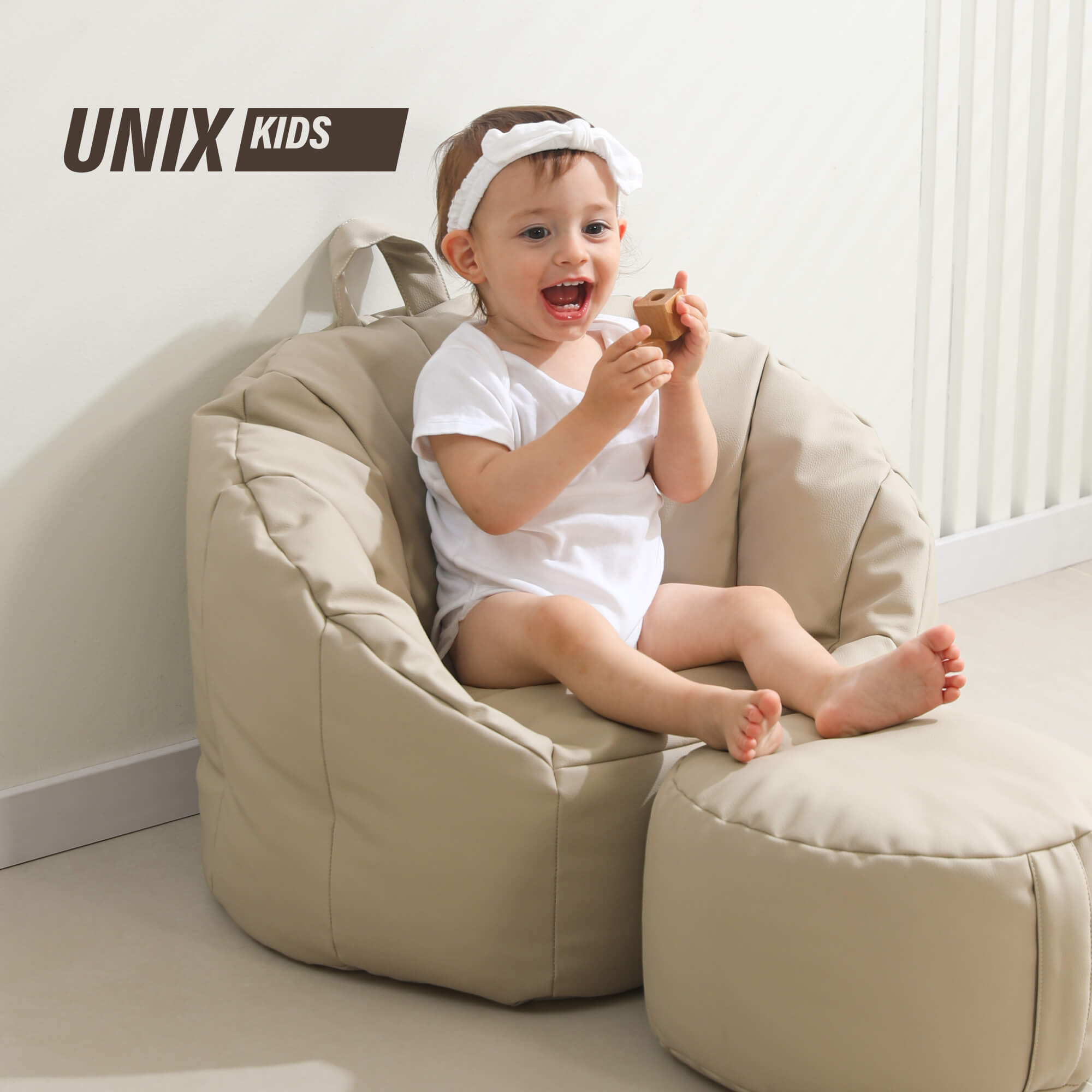 Кресло детское UNIX Kids Classic / Классик бежевый — изображение 2