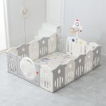 Манеж UNIX Kids Supreme Space / Премиальный 200x200 см серый